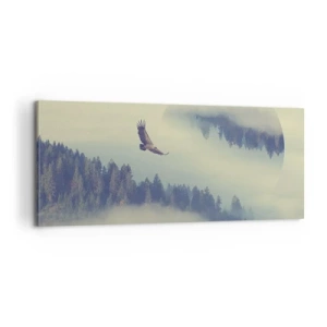 Impression sur toile - Image sur toile - J'ai vu l'ombre d'un aigle - 100x40 cm
