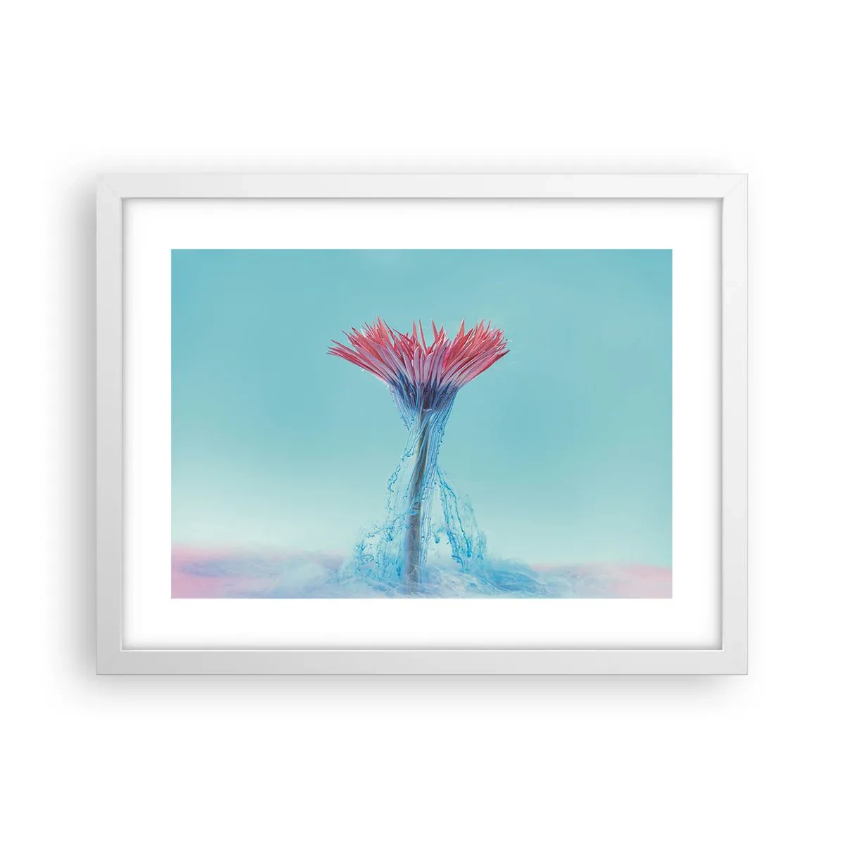 Affiche dans un cadre blanc - Poster - Dans une étreinte vivifiante - 40x30 cm