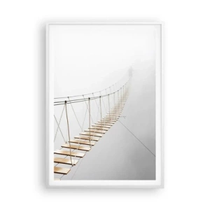 Affiche dans un cadre blanc - Poster - Où cela va-t-il te mener? - 70x100 cm