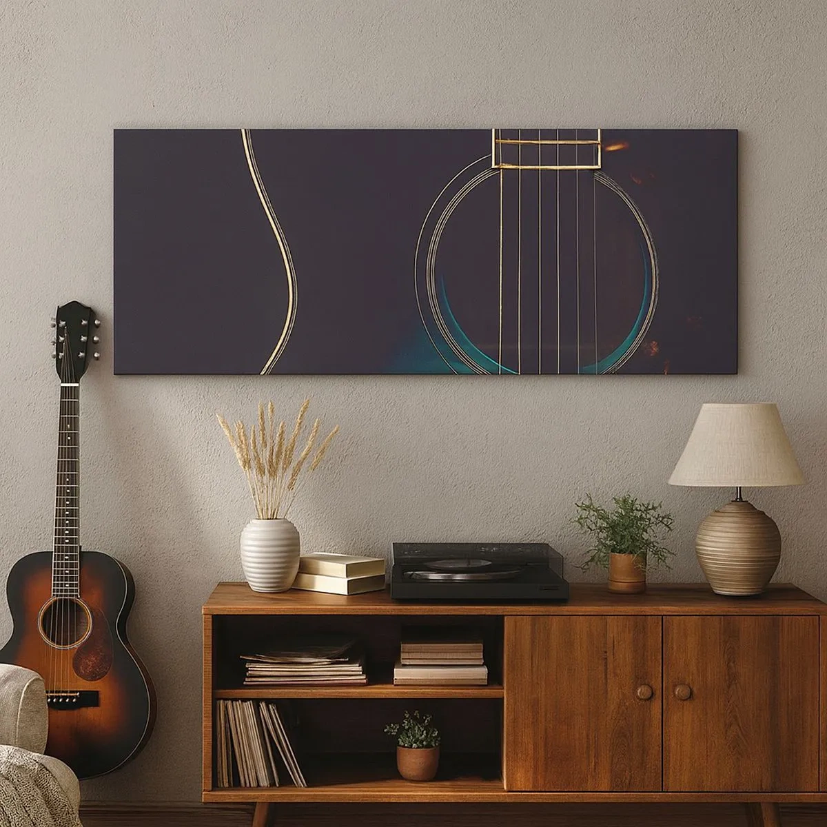 Impression sur toile - Image sur toile - Le calme avant la tempête - 100x40 cm