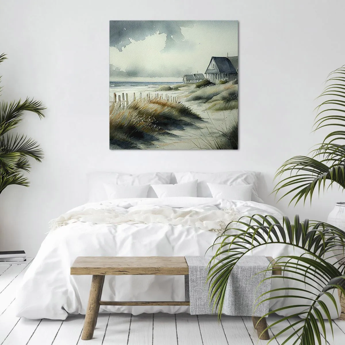 Impression sur toile - Image sur toile - Loin de l'agitation - 30x30 cm