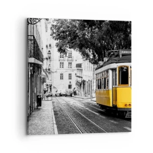 Impression sur toile - Image sur toile - Et du fado en arrière-plan - 70x70 cm