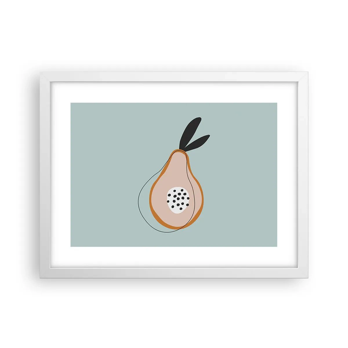 Affiche dans un cadre blanc - Poster - Pénétrer la nature des choses - 40x30 cm