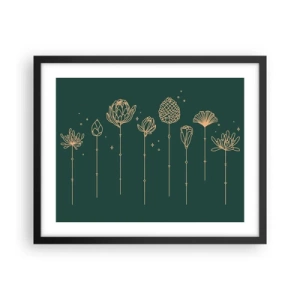 Affiche dans un cadre noir - Poster - La famille Plante - 50x40 cm