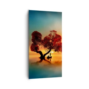 Impression sur toile - Image sur toile - Plénitude et éloignement sans monde - 65x120 cm