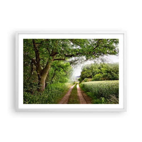 Affiche dans un cadre blanc - Poster - Et in Arcadia ego - 70x50 cm