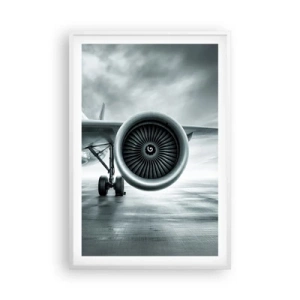 Affiche dans un cadre blanc - Poster - Sent la force! - 61x91 cm