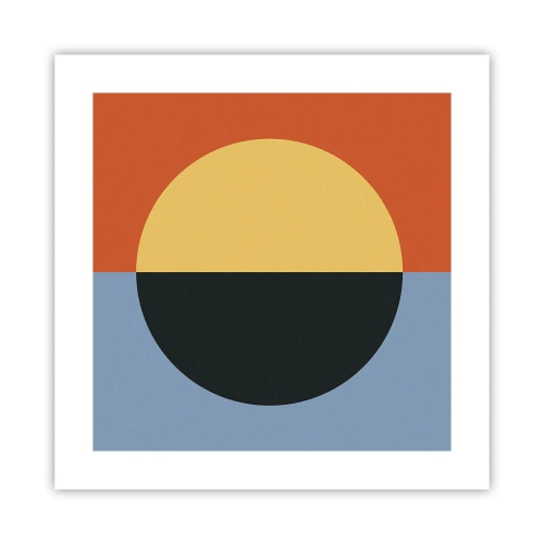 Affiche - Poster - Composition de chaleur et de fraîcheur - 40x40 cm
