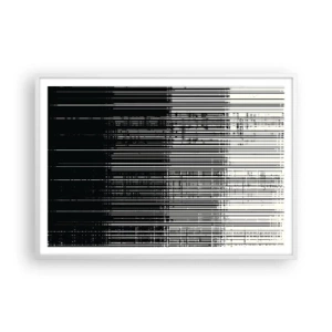 Affiche dans un cadre blanc - Poster - Ondes et vibrations - 100x70 cm