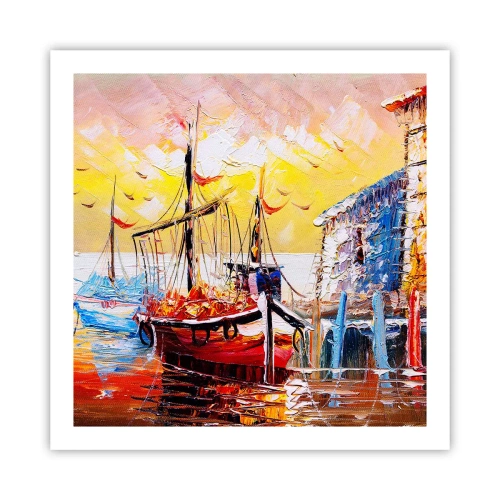 Affiche - Poster - Bon retour - 60x60 cm