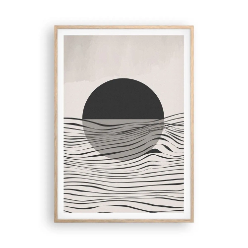 Affiche dans un chêne clair - Poster - Demi composition - 70x100 cm