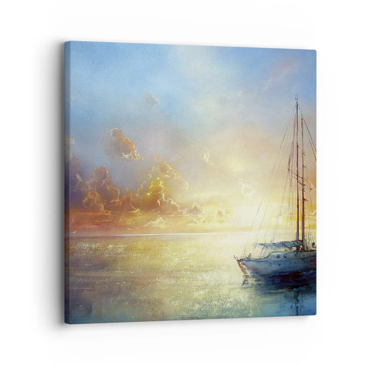 Impression sur toile - Image sur toile - Dans une baie dorée - 30x30 cm
