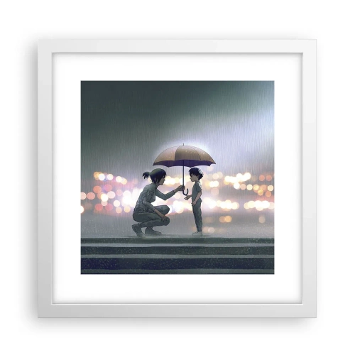 Affiche dans un cadre blanc - Poster - Et maintenant, tout va bien - 30x30 cm