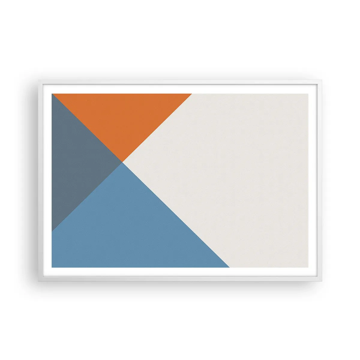 Affiche dans un cadre blanc - Poster - Sous cette angle.... - 100x70 cm