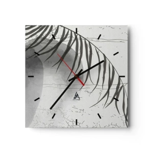 Horloge murale - Pendule murale - L'exotisme subtil de la nature - 40x40 cm