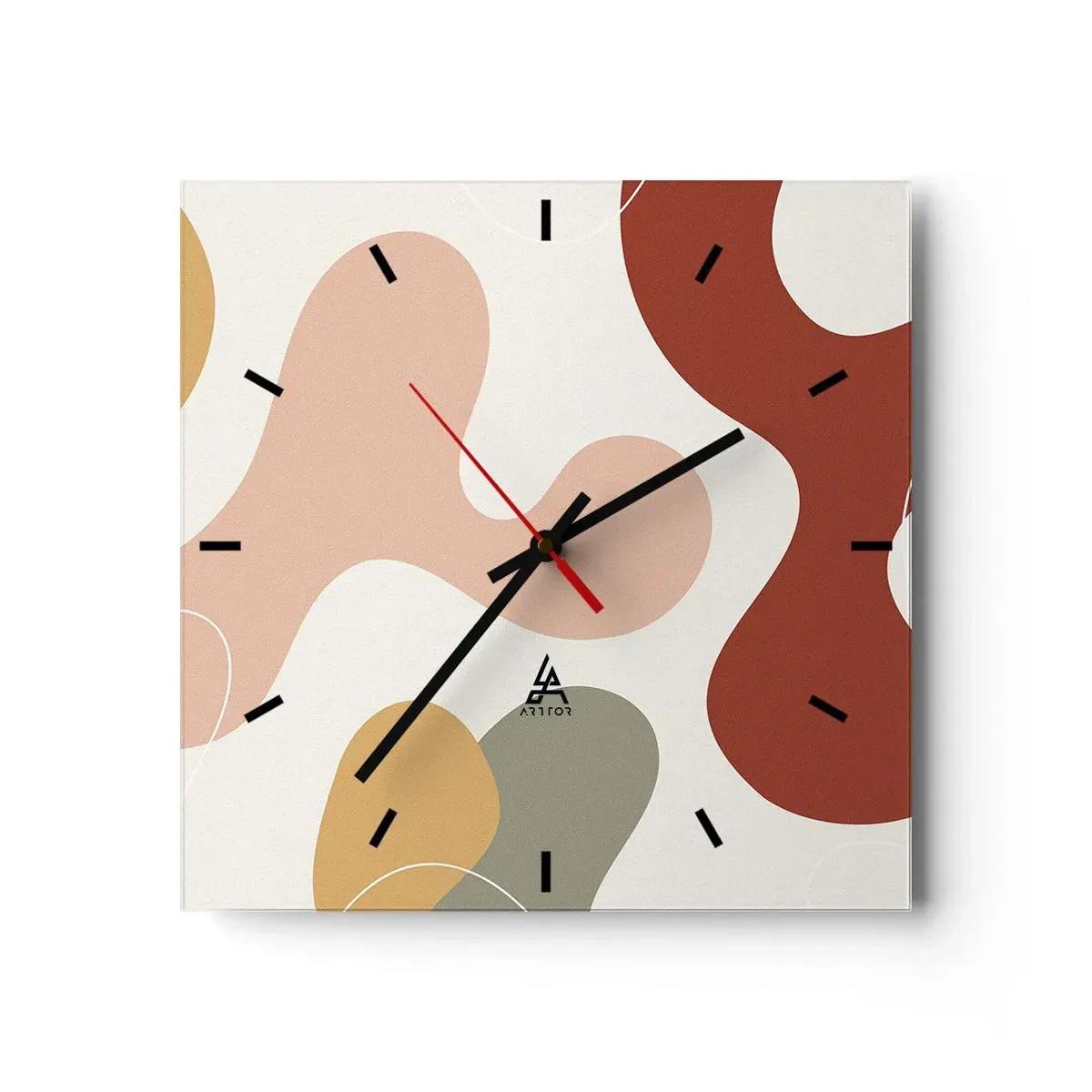 Horloge murale - Pendule murale - Entrelac - 40x40 cm