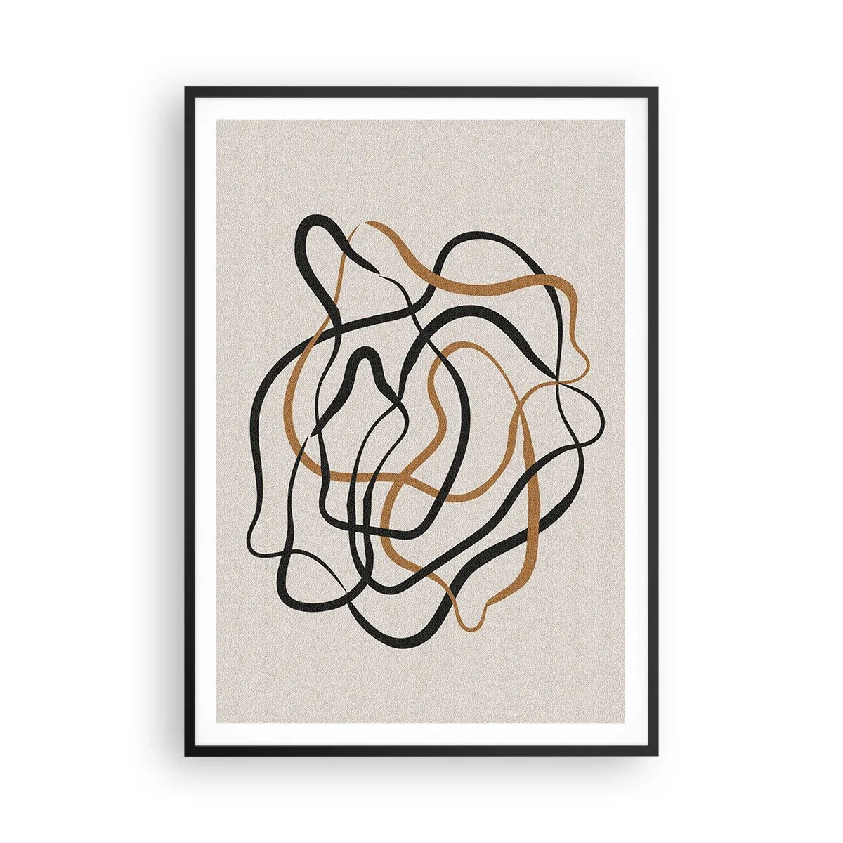 Affiche dans un cadre noir - Poster - Tout s'est mal déroulé - 70x100 cm