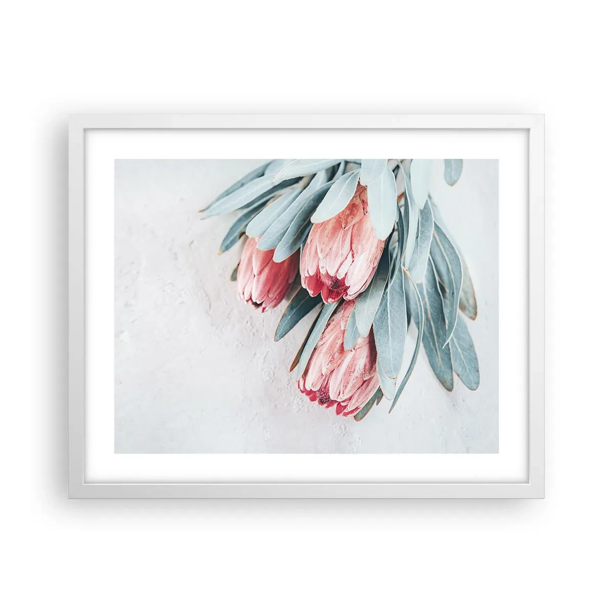 Affiche dans un cadre blanc - Poster - Honte de leur propre beauté - 50x40 cm