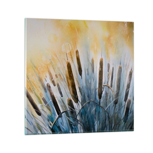 Impression sur verre - Image sur verre - Fraicheur de l'eau, chaleur du soleil - 70x70 cm