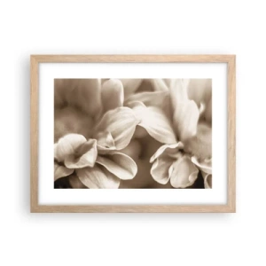 Affiche dans un chêne clair - Poster - Doux comme un sourire - 40x30 cm