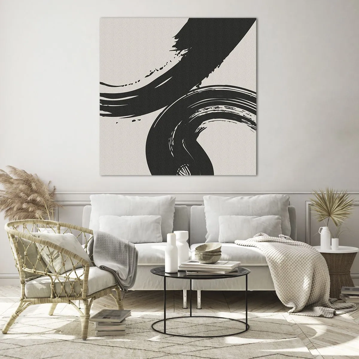 Impression sur verre - Image sur verre - Balayage circulaire - 70x70 cm