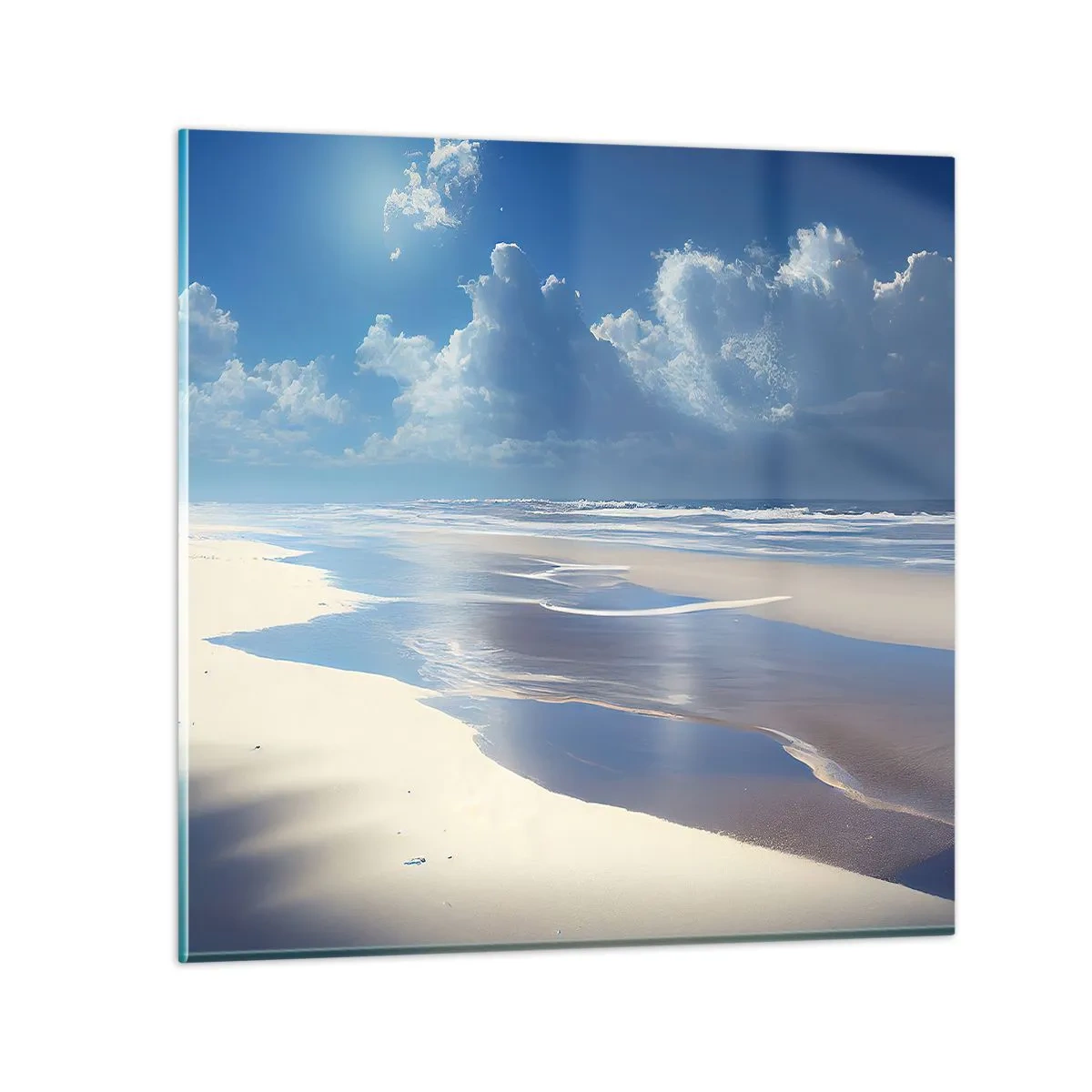Impression sur verre - Image sur verre - Des vacances paradisiaques - 50x50 cm