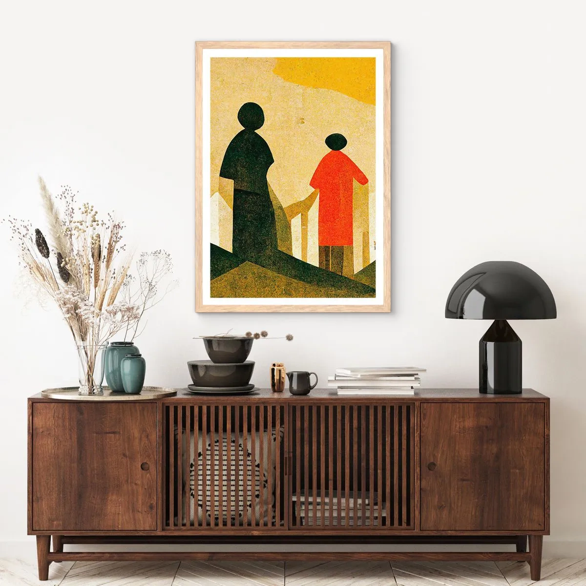 Affiche dans un chêne clair - Poster - La route est encore longue - 61x91 cm