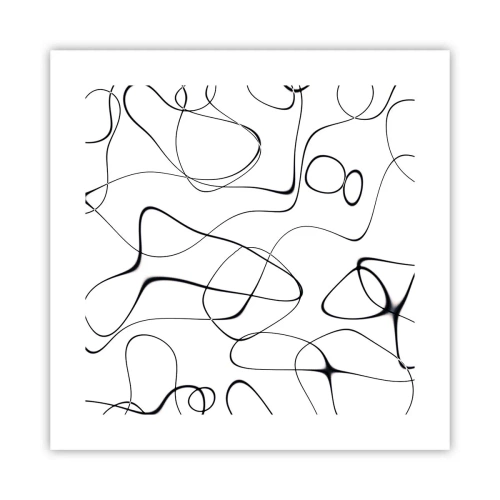 Affiche - Poster - Le chemin de la vie, les voies du hasard - 40x40 cm