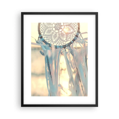 Affiche dans un cadre noir - Poster - Totem en dentelle - 40x50 cm
