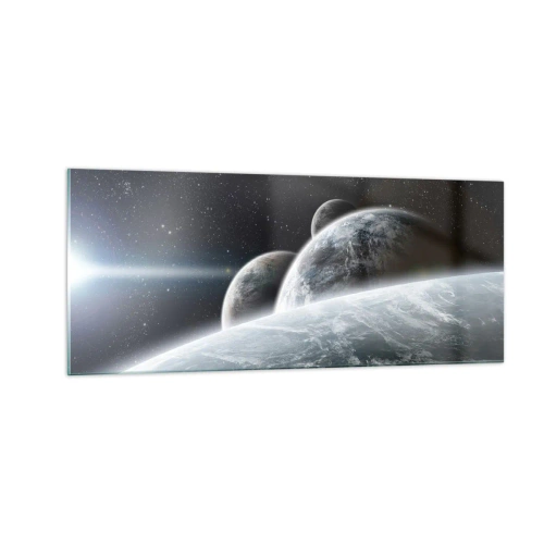 Impression sur verre - Image sur verre - Musique cosmique des sphères - 100x40 cm