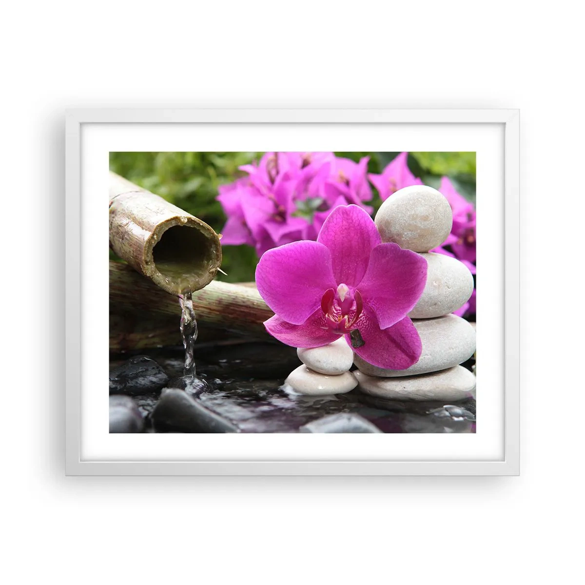 Affiche dans un cadre blanc - Poster - Tu te reposes déjà - 50x40 cm