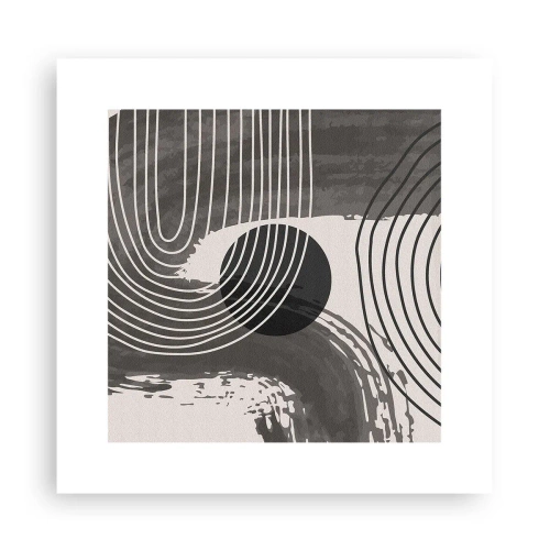 Affiche - Poster - L'ovale gagne - 30x30 cm