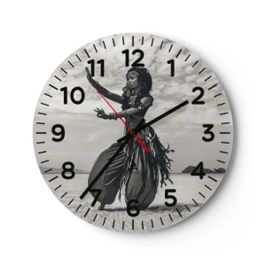 Horloge murale - Pendule murale - Danse des îles du sud - 40x40 cm