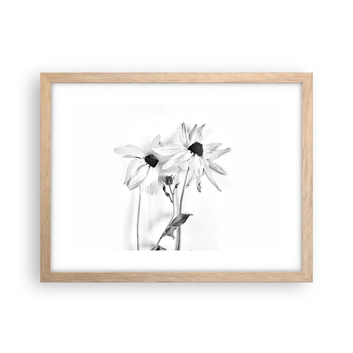 Affiche dans un chêne clair - Poster - Personne ne souhaite être seul - 40x30 cm