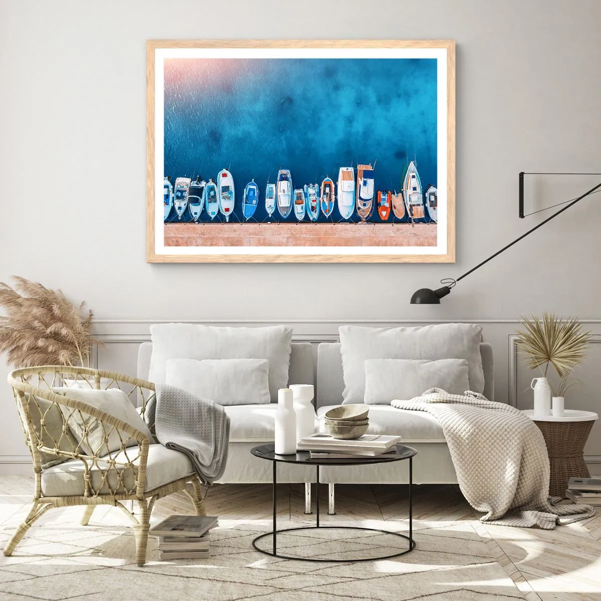 Affiche dans un chêne clair - Poster - En une seule fois - 100x70 cm