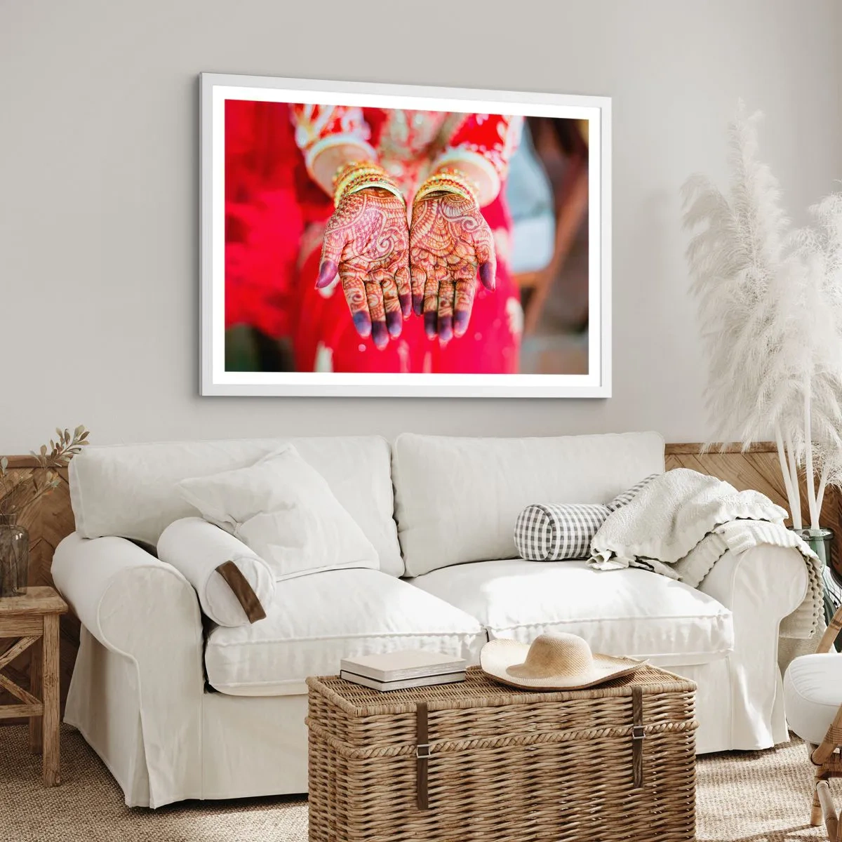 Affiche dans un cadre blanc - Poster - Prêt à saisir votre chance - 70x50 cm