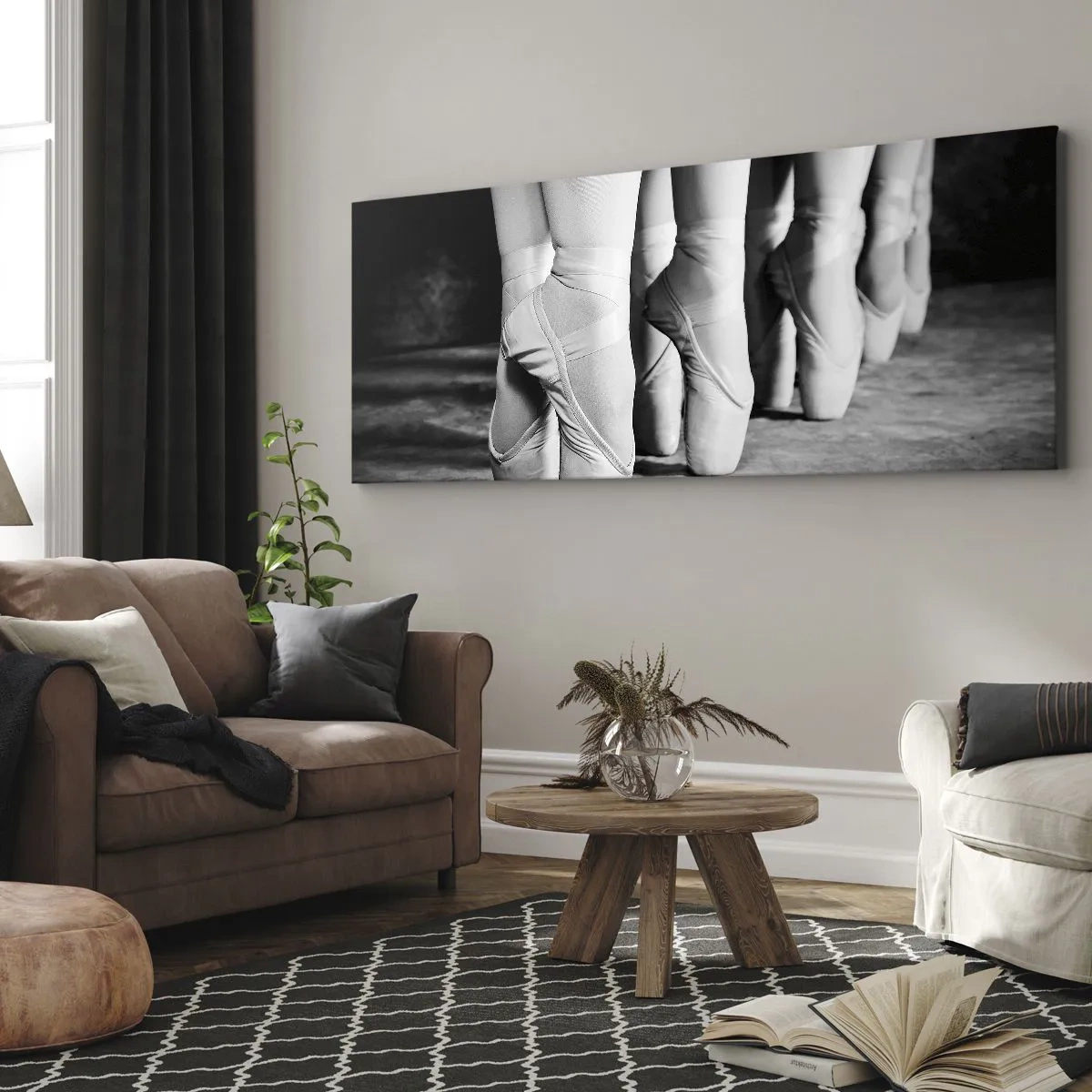 Impression sur toile - Image sur toile - Ensemble, simple - 100x40 cm