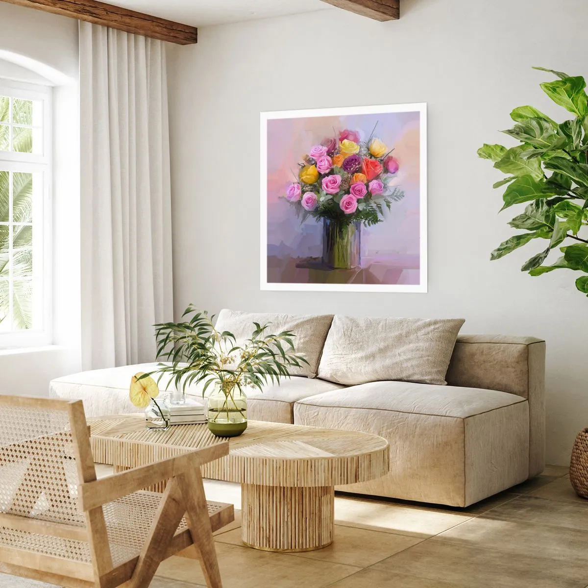Affiche - Poster - Beauté conservée - 60x60 cm