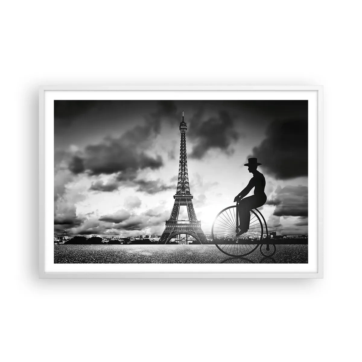 Affiche dans un cadre blanc - Poster - Nostalgie de la Belle Epoque - 91x61 cm