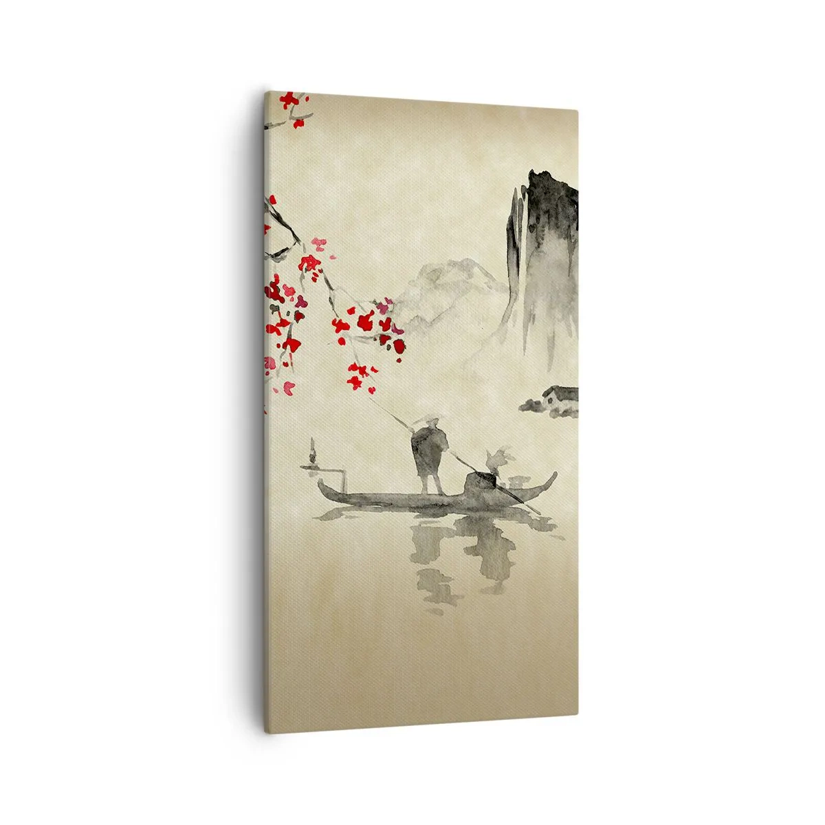Impression sur toile - Image sur toile - Au pays des cerisiers en fleurs - 55x100 cm