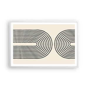 Affiche dans un cadre blanc - Poster - Dans un instant... - 91x61 cm