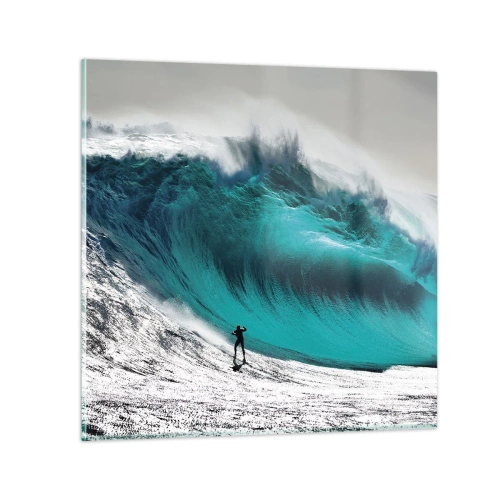 Impression sur verre - Image sur verre - Challenge accepté - 40x40 cm