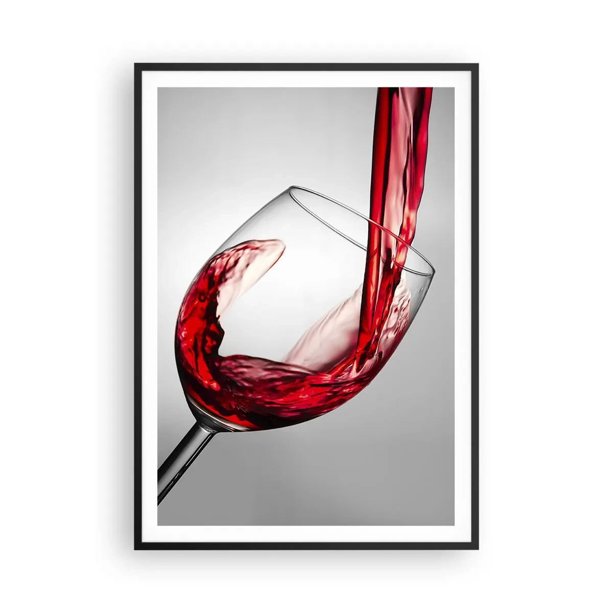 Affiche dans un cadre noir - Poster - Nuance - mouvement - son - 70x100 cm