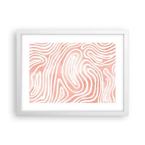 Affiche dans un cadre blanc - Poster - Dans le labyrinthe de corail - 40x30 cm