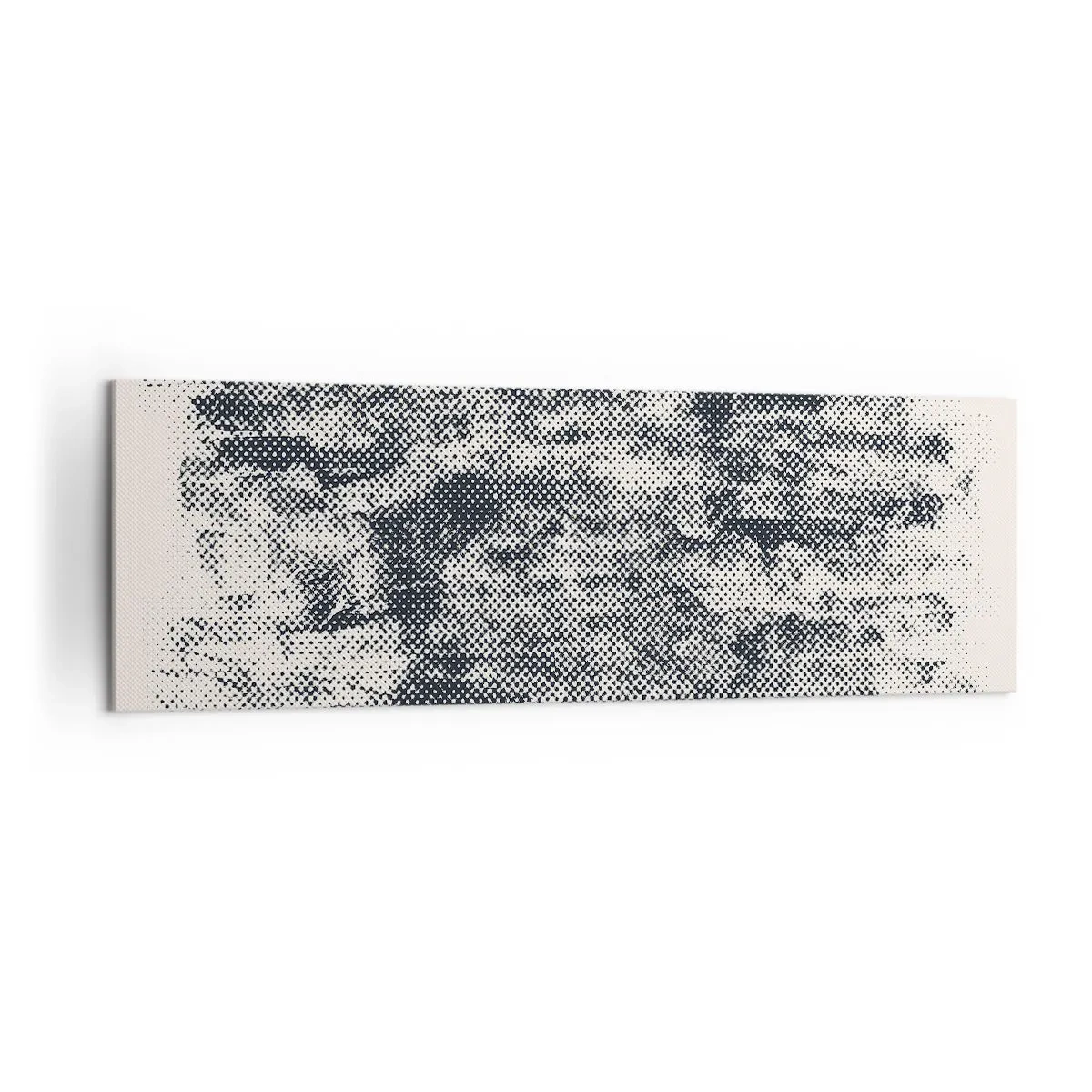 Impression sur toile - Image sur toile - Composition brumeuse abstraite dans des tons de gris - 160x50cm - Composition brumeuse - Décoration murale moderne pour le salon et la chambre ARTTOR