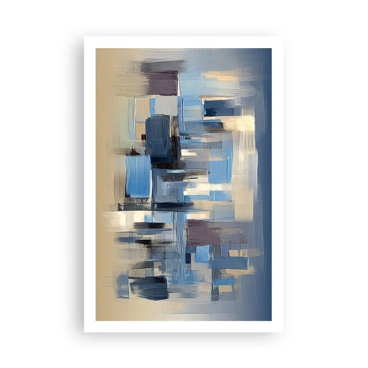 Affiche - Poster - Construction bleue - 61x91 cm