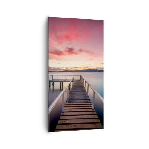 Impression sur toile - Image sur toile - La douce flamme du soir - 65x120 cm