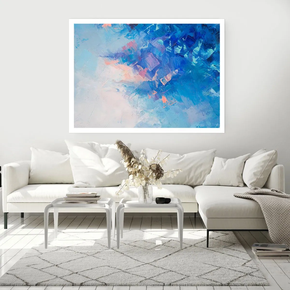 Affiche - Poster - Abstraction hivernale - 70x50 cm