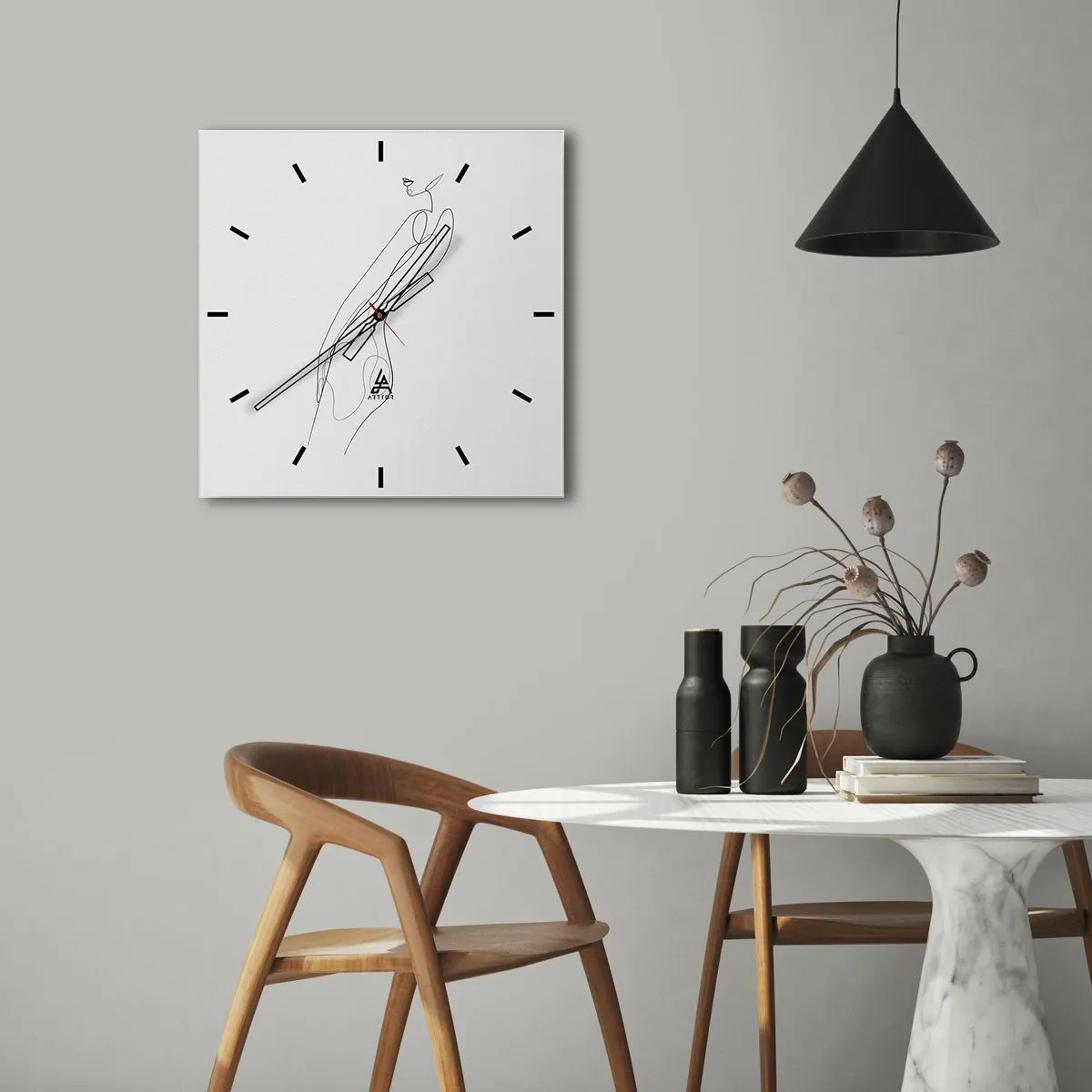 Horloge murale - Pendule murale - Juste une promesse - 30x30 cm