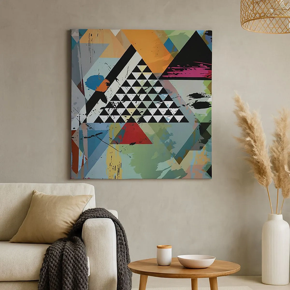 Impression sur toile - Image sur toile - Comme c'est facile - 30x30 cm